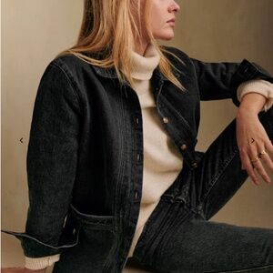 NWOT Sezane Will Jacket Washed Black